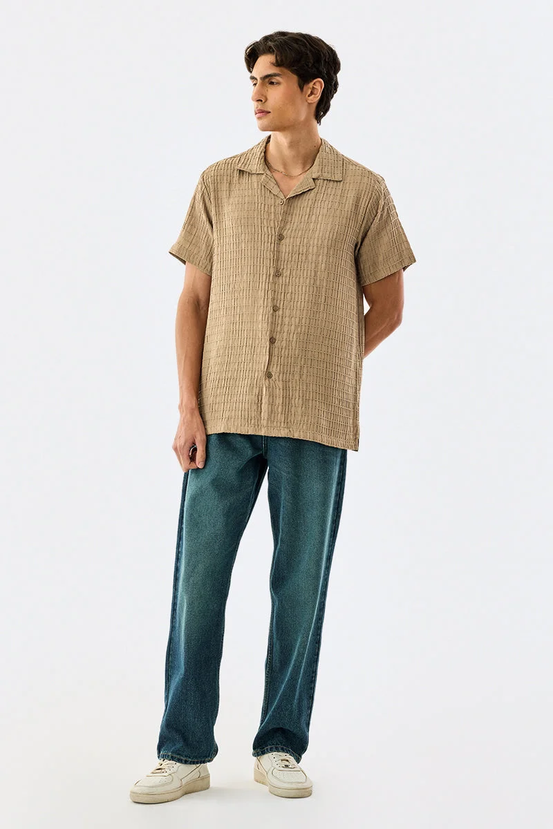 SNITCH Self-Design Box Fit Shirt